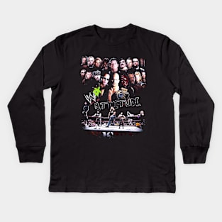 WWF Attitude Era Superstars Kids Long Sleeve T-Shirt